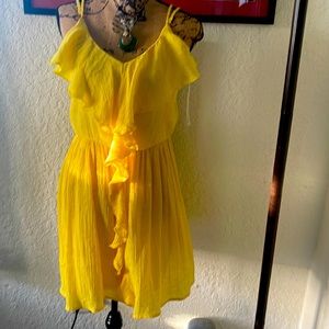 Yellow Mini Dress